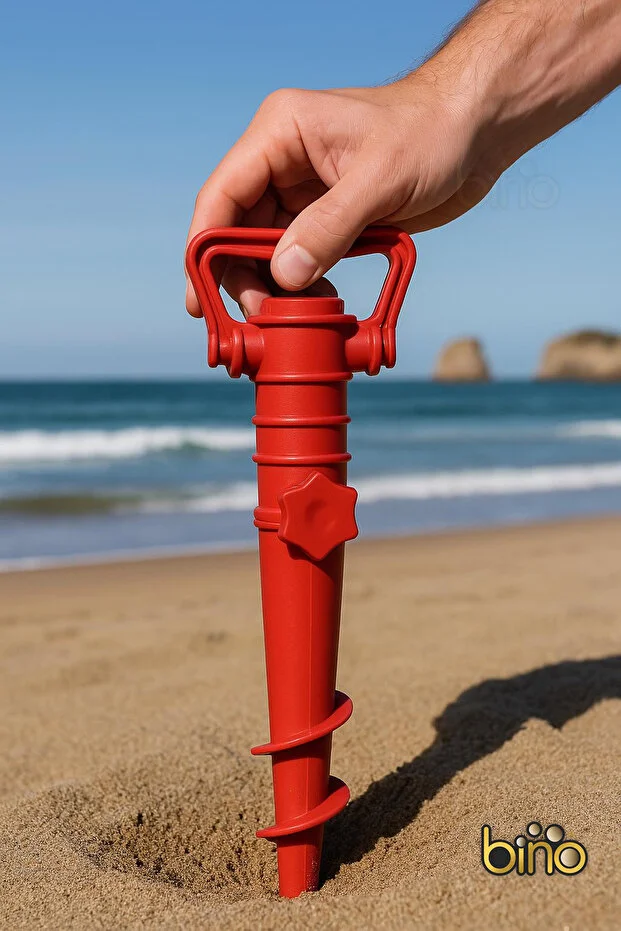 Ayarlanabilir Şemsiye Kazığı Plaj Bahçe Kamp İçin Kolay Sabitleme Aparatı Dayanıklı Modern Tasarım